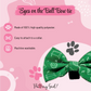 Eyes on the Ball Bow Tie Features
