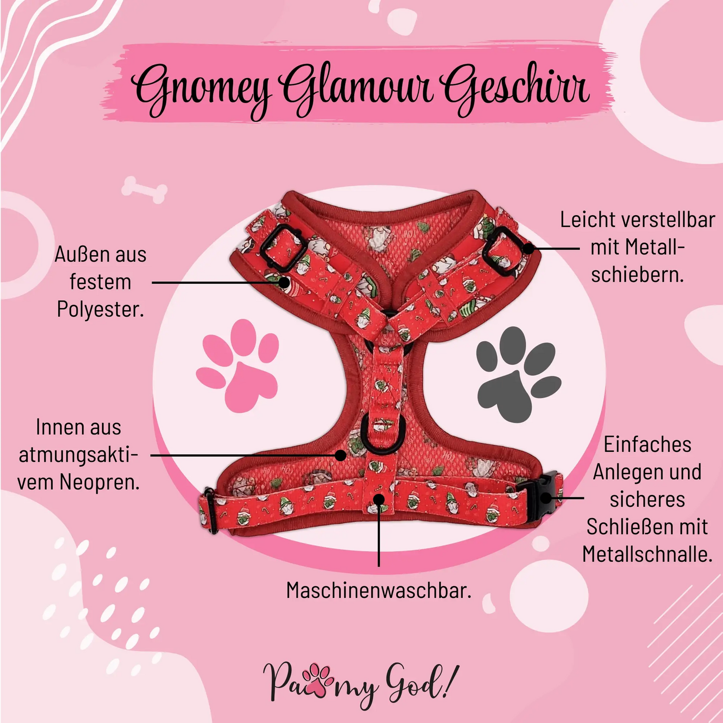 Gnomey Glamour Harness Features