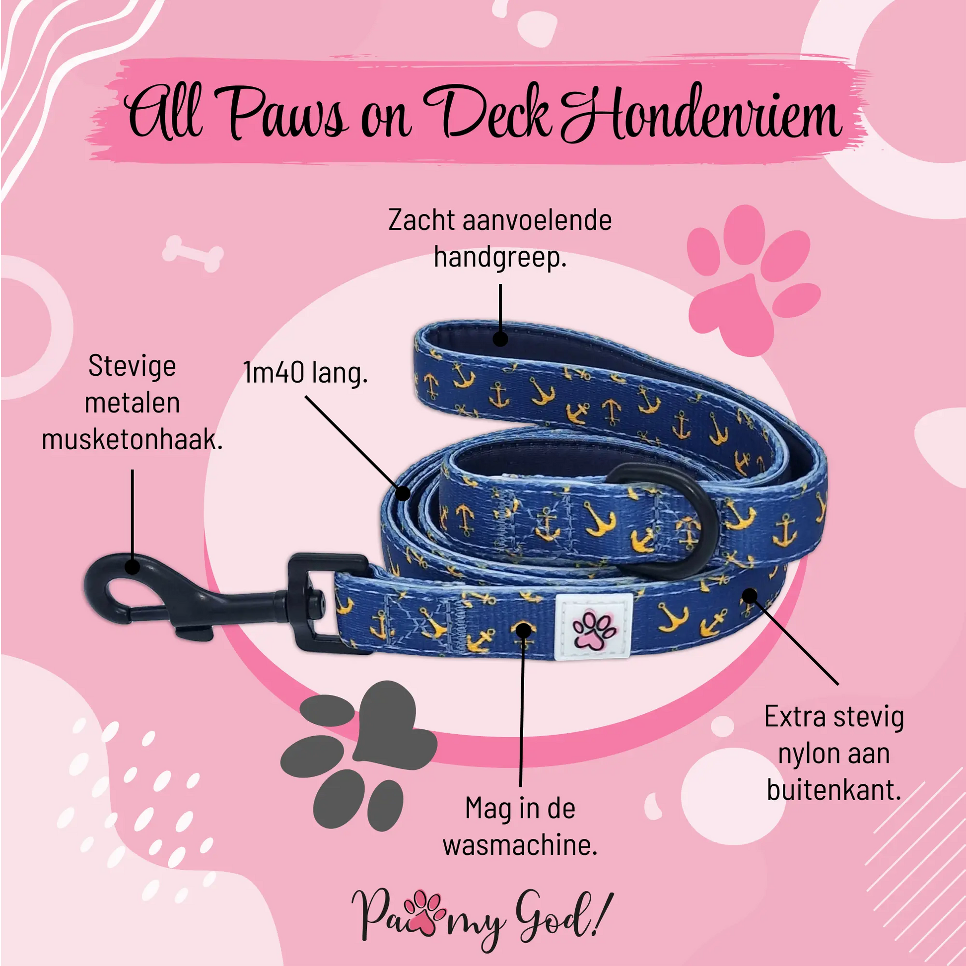 All Paws on Deck Leash Features